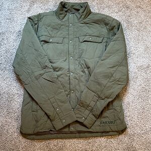 KUIU Men's Forest Green Quilted Shirt Jacket